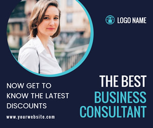 Business Consultant Facebook Post Design