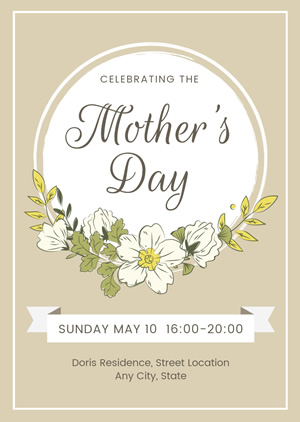 Mothers Day Celebration Invitation Design