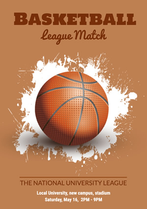 Education Basketball Poster Design