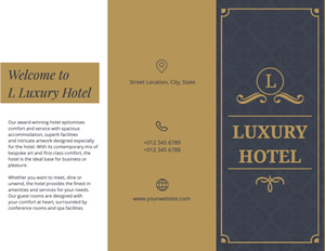 Folleto De Hotel design