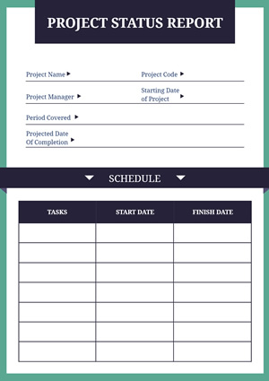 Project Status Report Design