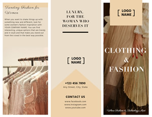 Clothing Brochure Design