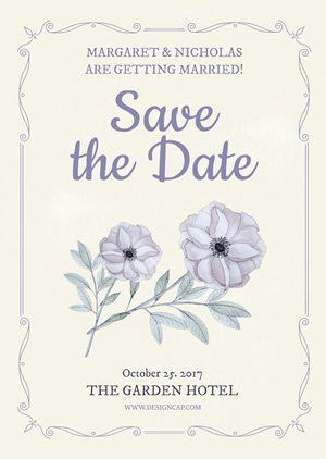 Save the Date Invitation Design