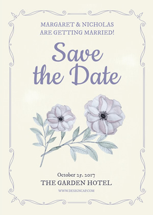 Save The Date Invitation Design