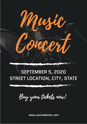 Black Music Concert Poster Poster Design