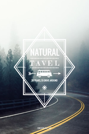 Natural Travel Pinterest Graphic Design