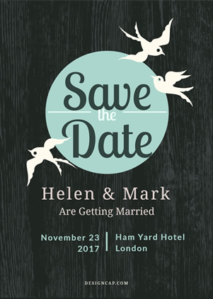 Elegant Save The Date Invitation Design