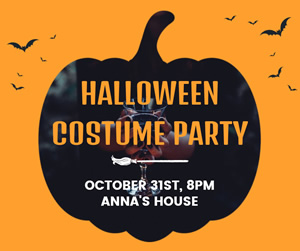Halloween Party Facebook Post Design