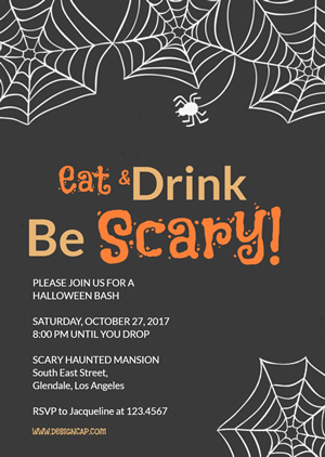 Creative Halloween Party Invitation Design