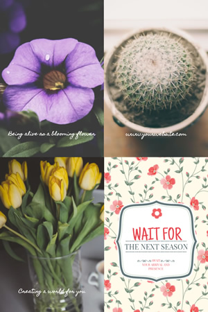 Flower & Life Pinterest Graphic Design