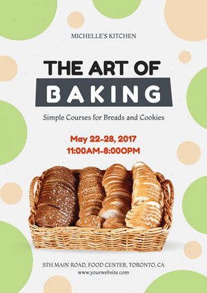 Education Class Baking Poster Poster Design