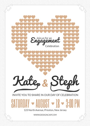 Wedding Engagement Party Invitation Design