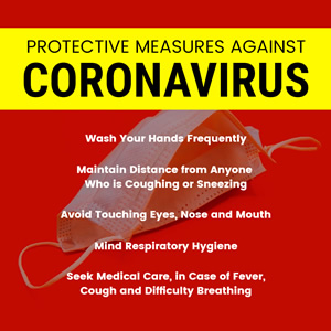 Coronavirus Protective Measures Instagram Post Design