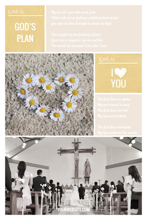 Love Plan Pinterest Graphic Design
