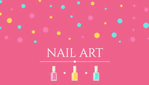 Nail Beauty Card Business Card Design