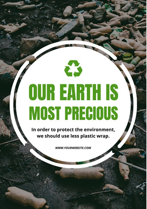 Trash Recycling Environment Protection Poster Design