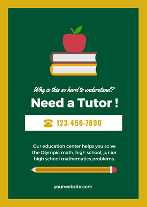 Free Tutoring Poster Designs Designcap Poster Maker