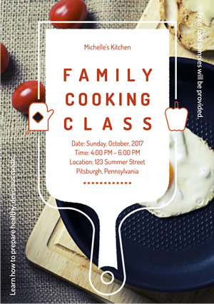 Education Cooking Class Flyer Flyer Design