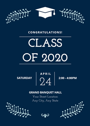 Simple Graduation Invitation Design