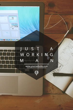 Working Man Pinterest Graphic Design