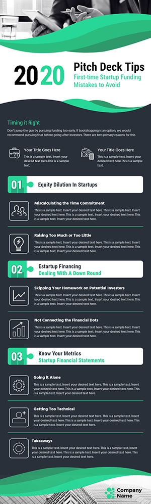 Pitch Deck Tips Infographic Design
