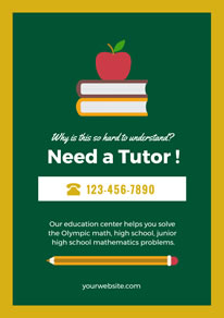 free tutoring poster flyer designs designcap poster flyer maker how to make a tutoring flyer