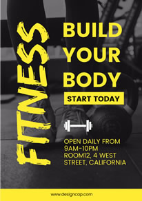free gym poster designs designcap poster maker advertising flyer design