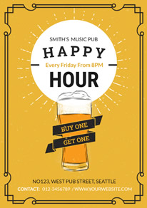 free beer poster flyer