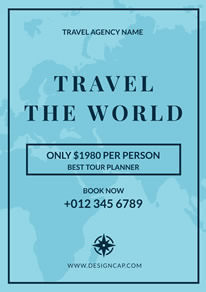free travel poster flyer designs designcap poster flyer maker travel agency poster template