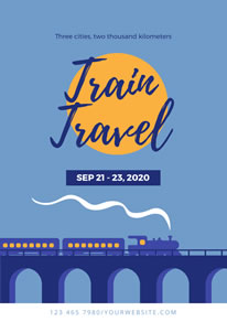 free travel poster flyer designs designcap poster flyer maker blue poster