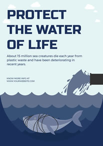pollution poster water whale designcap create
