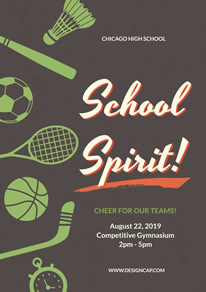 free sports fitness poster