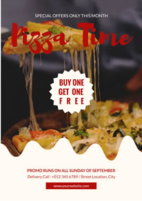 free pizza poster flyer designs designcap poster flyer maker