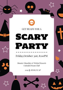 free halloween poster flyer designs designcap poster flyer maker