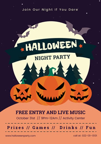 free halloween poster flyer designs designcap poster flyer maker