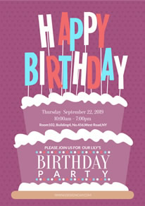 free birthday poster flyer designs designcap poster flyer maker happy birthday banner maker