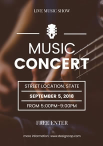 free music poster flyer designs designcap poster flyer maker
