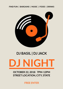 free dj poster designs designcap poster maker simple poster maker