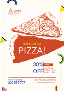 free pizza poster flyer designs designcap poster flyer maker