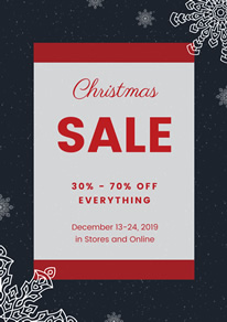 free holiday event poster flyer designs designcap poster flyer maker christmas sale flyer