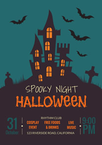 free halloween poster flyer designs designcap poster flyer maker