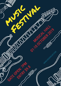 free music poster flyer designs designcap poster flyer maker musical flyers