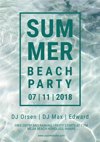 free beach party flyer designs designcap flyer maker free beach party flyer