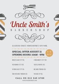 free barber shop flyer designs designcap flyer maker