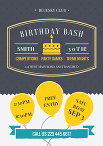 free birthday poster flyer designs designcap poster flyer maker